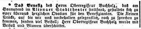 Facsimile of a report of the performance of Der Trompeter von Sakkingen with the music by Mahler in 1889 (General-Anzeiger für Hamburg-Altona, 30 April 1889, 6)