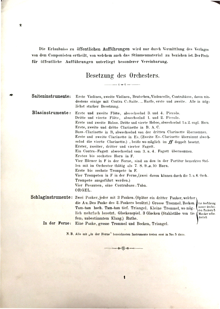 Full score, first edition (1897), p. 2